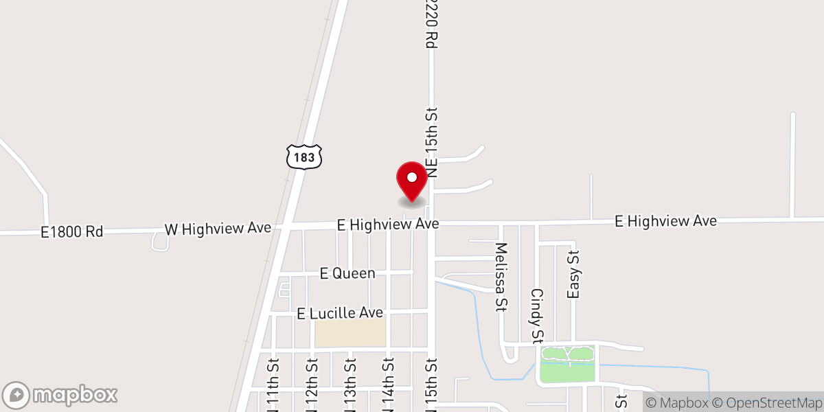 Map showing location of Saint Helen Catholic Church