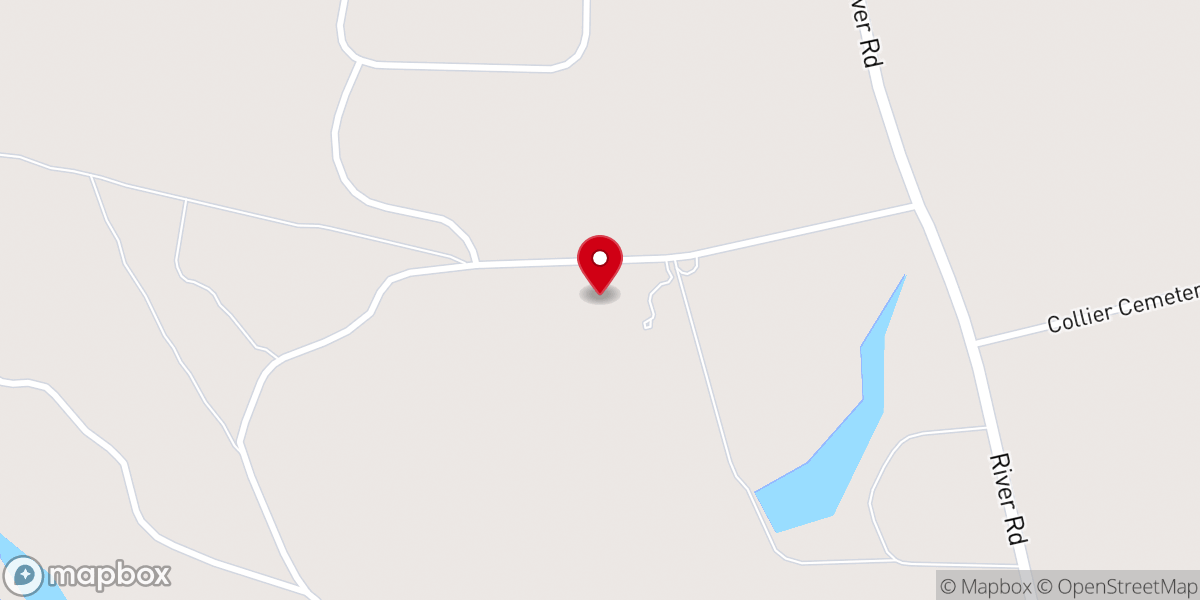 Map showing location of Victory Baptist Church