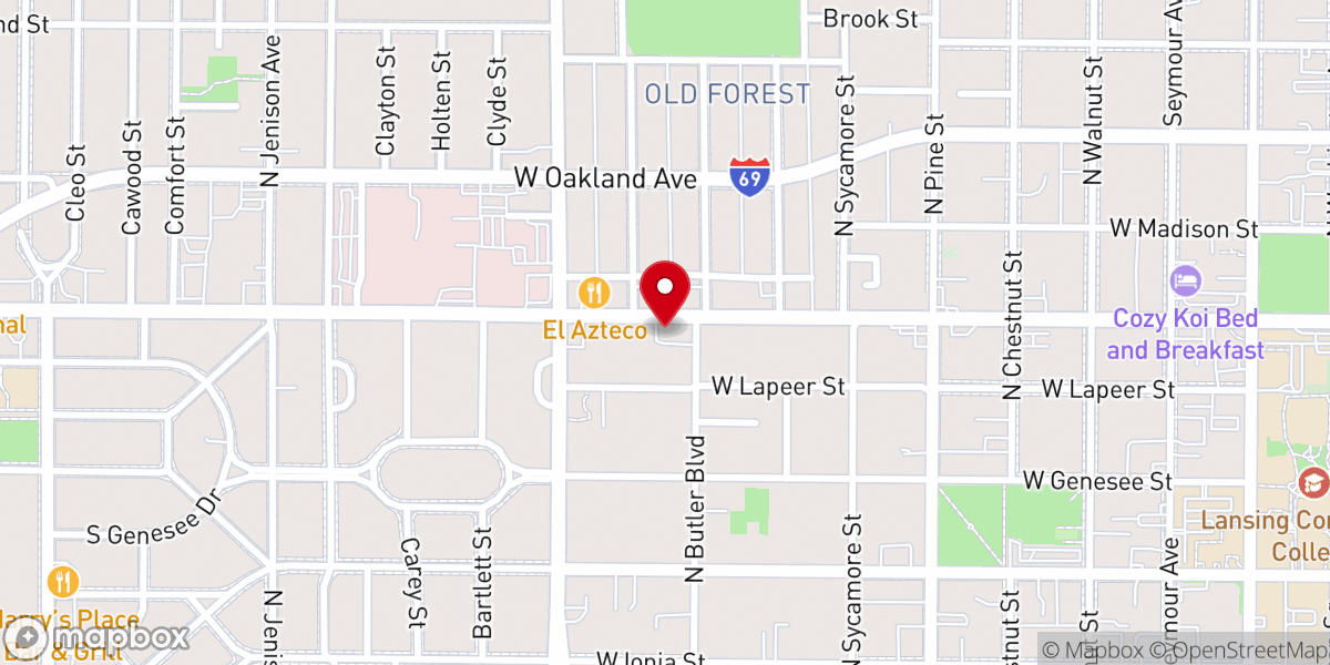 Map showing location of Family Life Baptist Church