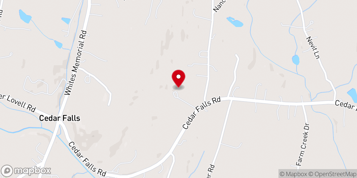 Map showing location of Clear View Baptist Church