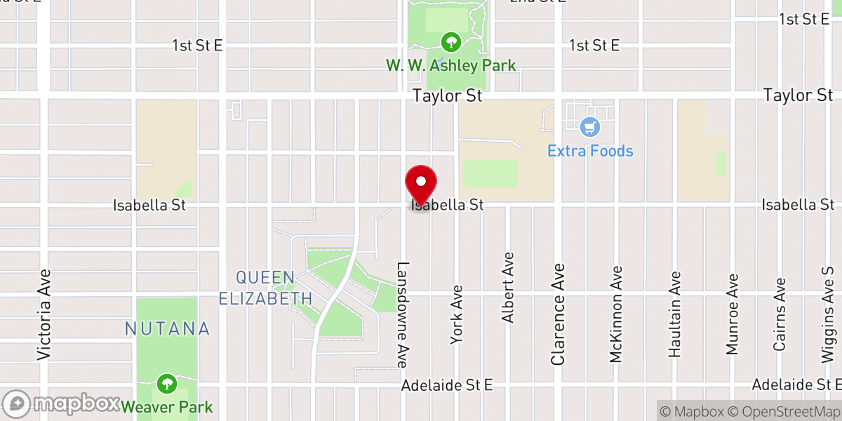 Map showing location of Sacred Heart Chaldean Church