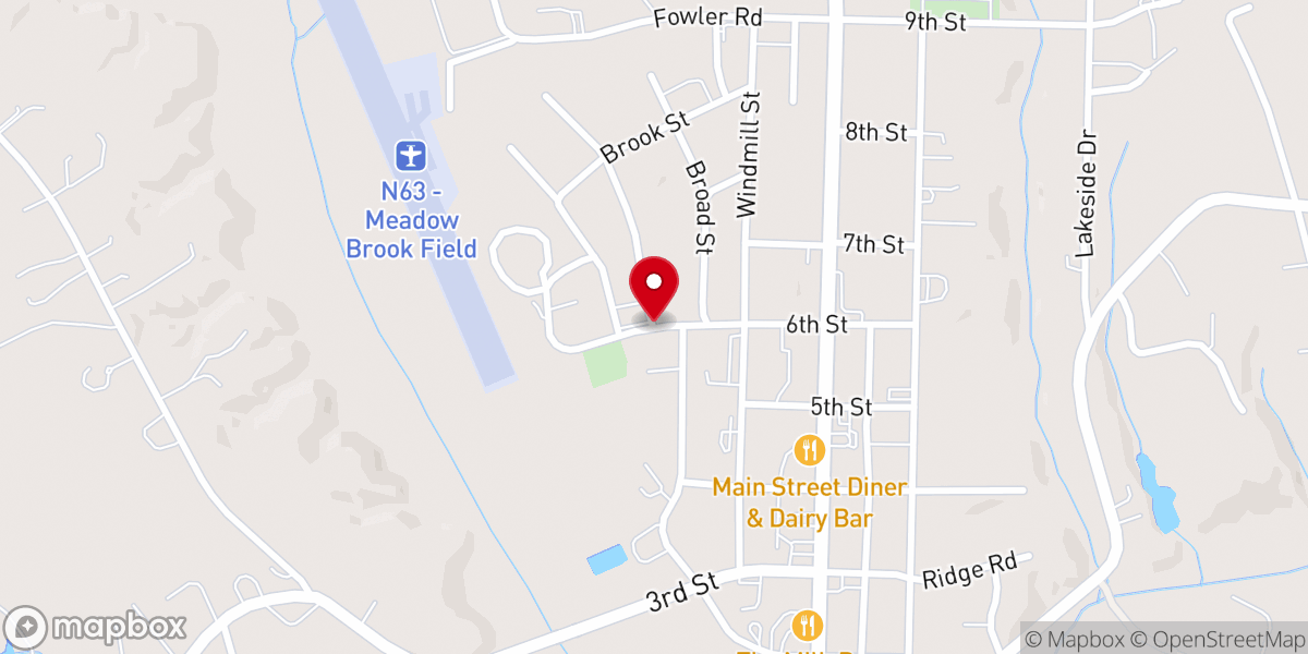 Map showing location of St Marys United Methodist Church
