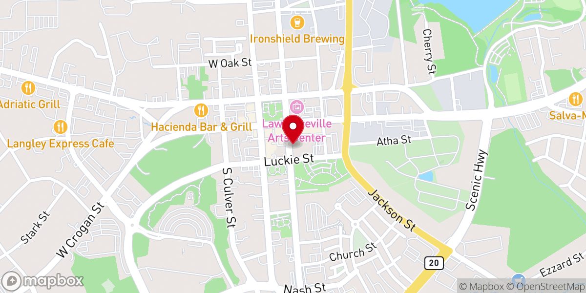 Map showing location of Primera Iglesia Bautista Hispana