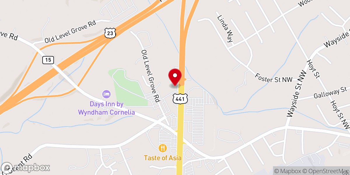 Map showing location of The Station Student Ministries