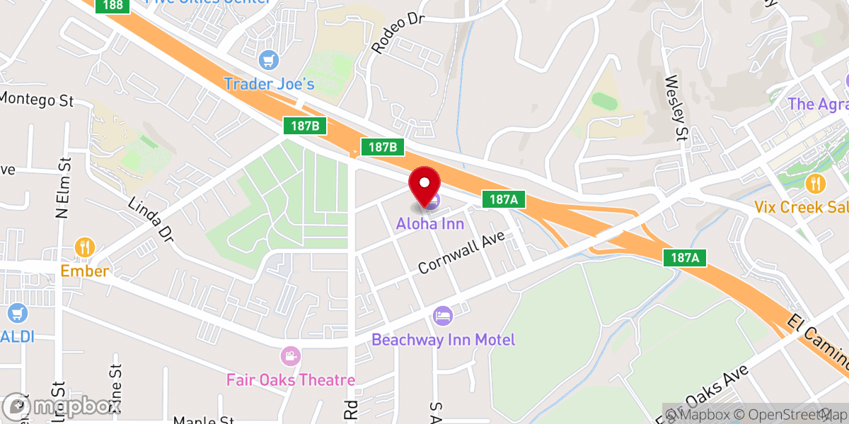 Map showing location of Central Coast Christian Reformed Church