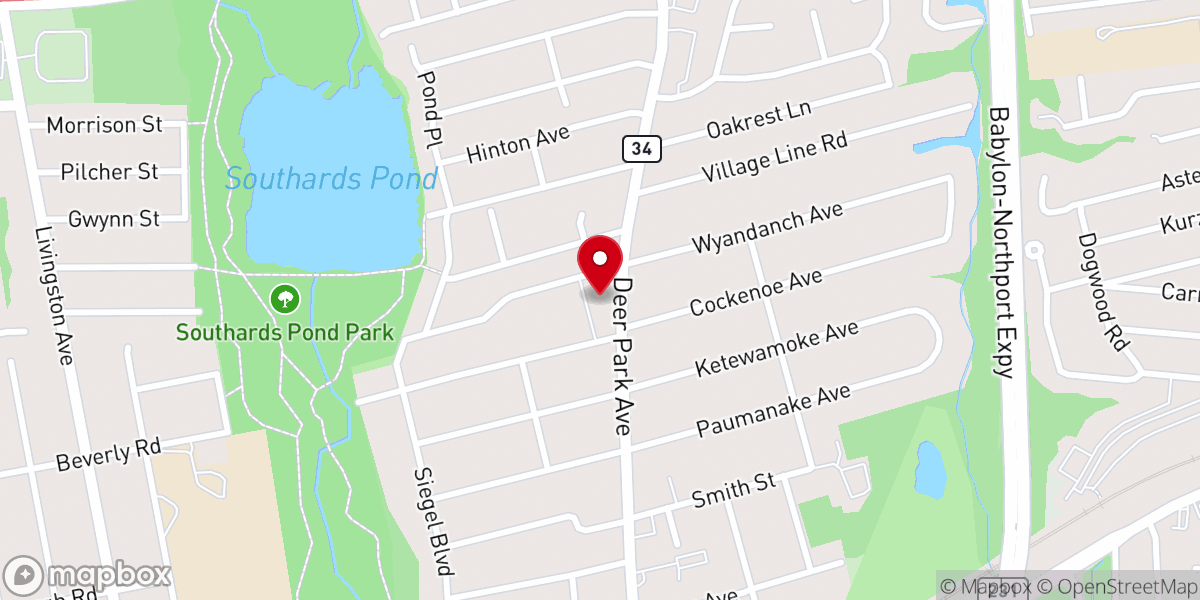 Map showing location of Cross of Christ Lutheran Church