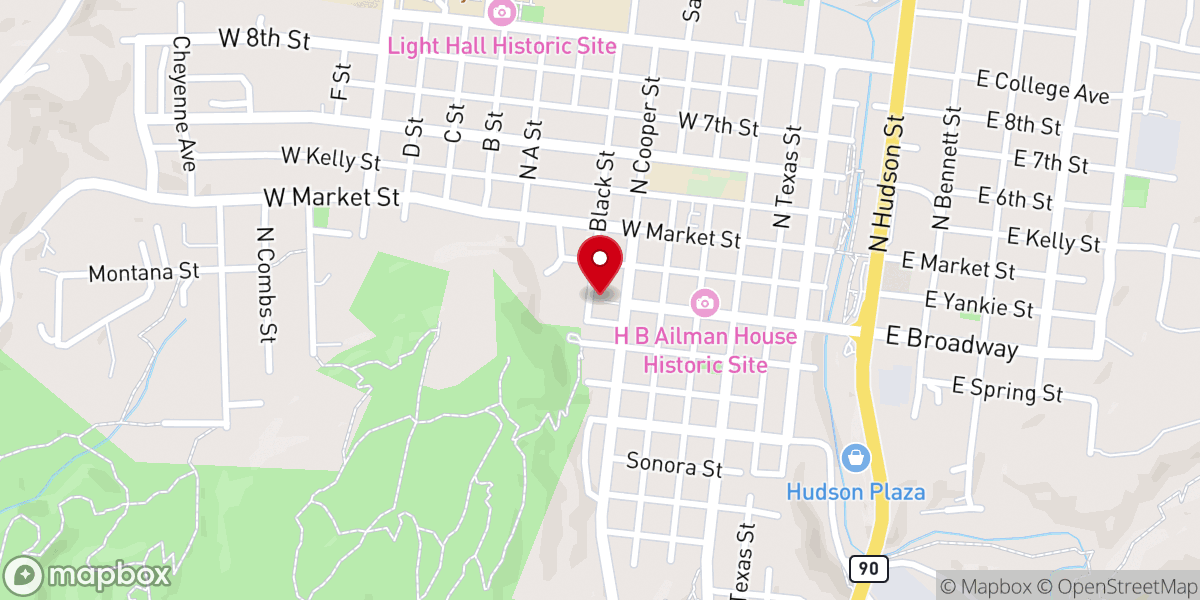 Map showing location of Primera Iglesia Bautista Hispana