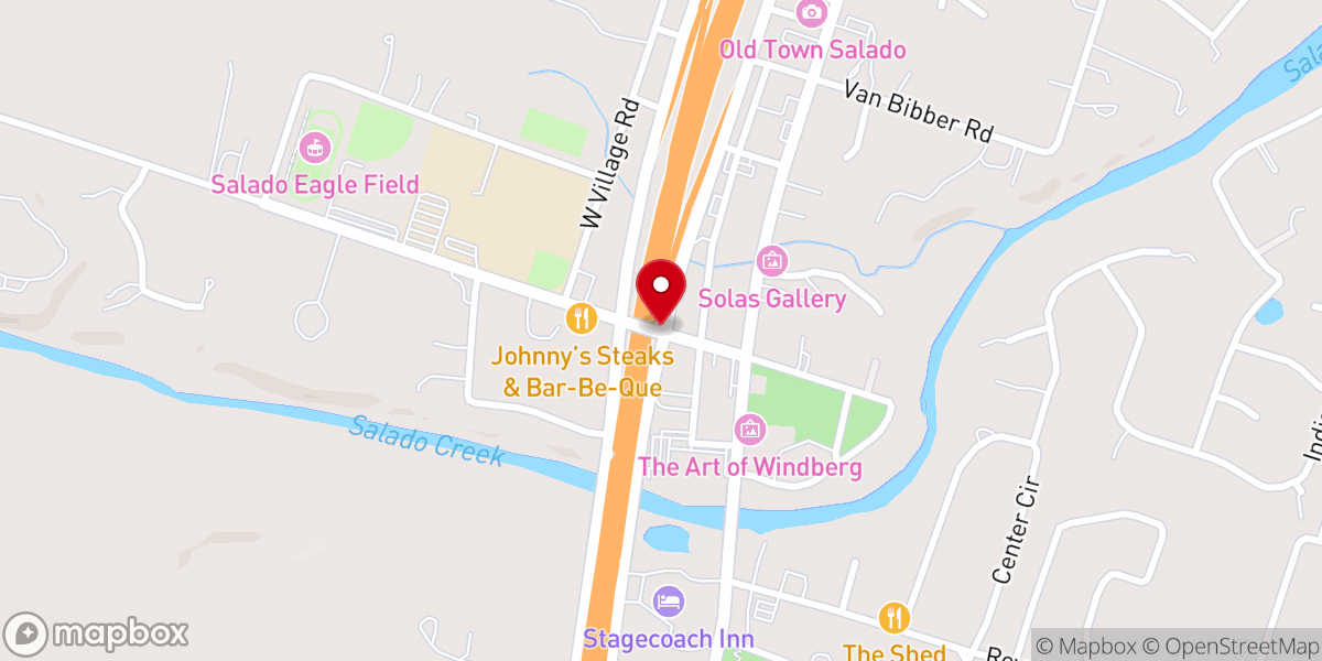Map showing location of Salado Methodist Devotional Ln