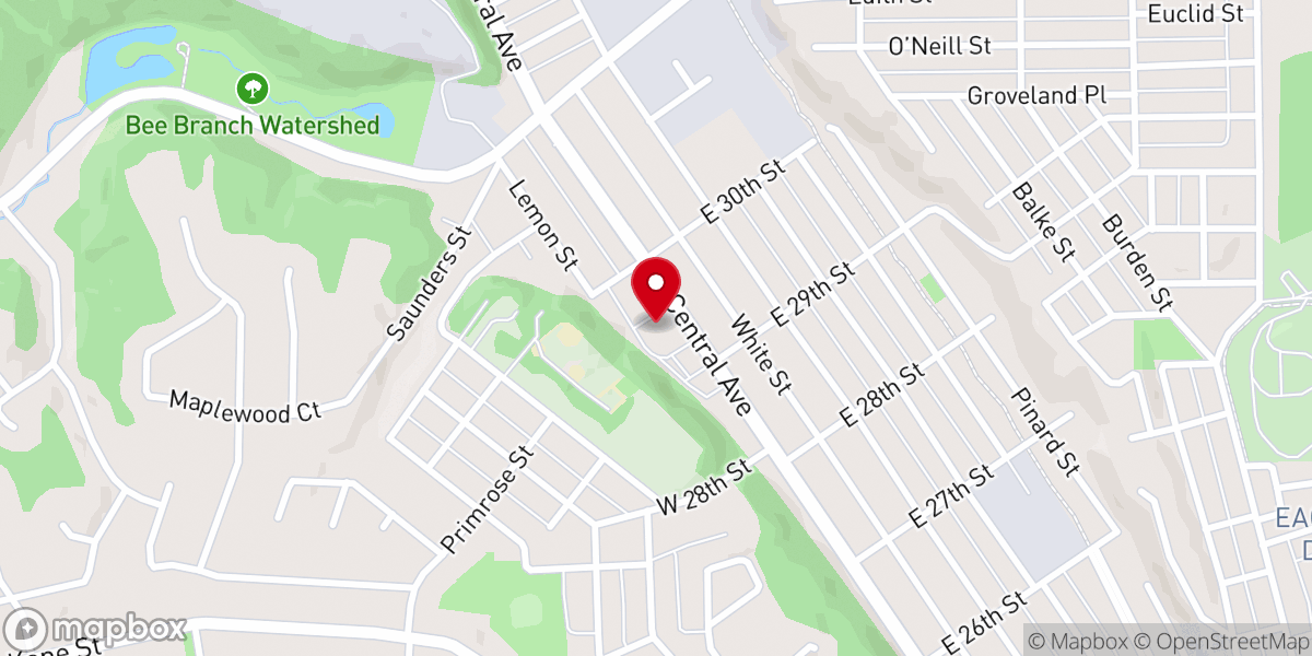 Map showing location of Holy Ghost Church, Holy Spirit Parish