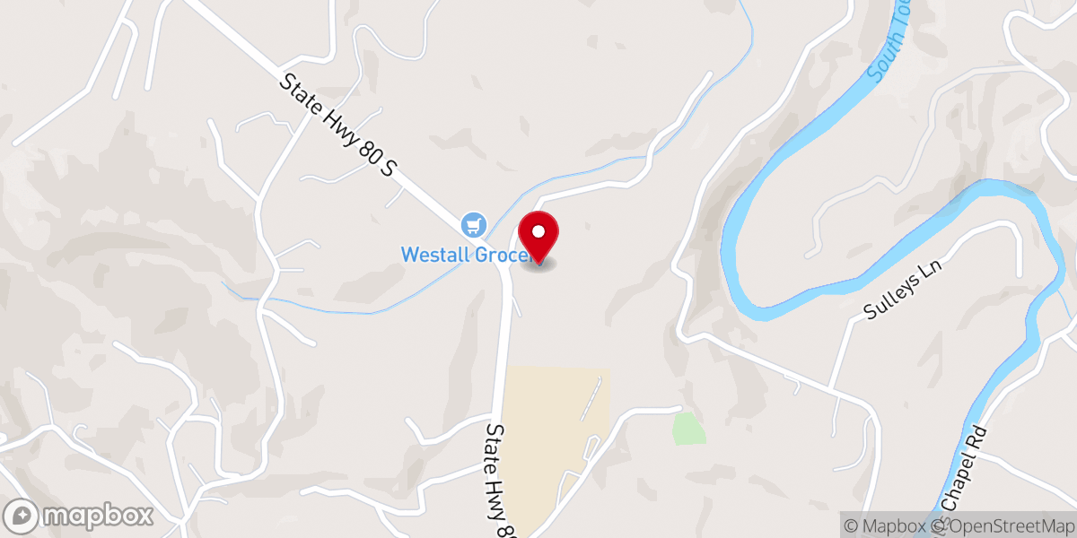 Map showing location of Mount Celo Presbyterian Church