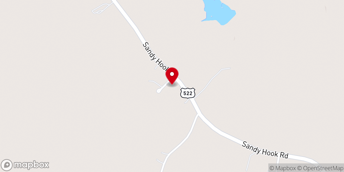 Map showing location of New Hope Christian Ministries