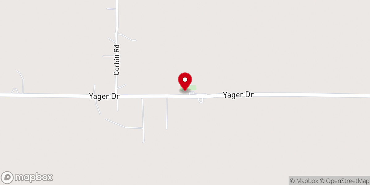 Map showing location of Hickory Grove Baptist Church