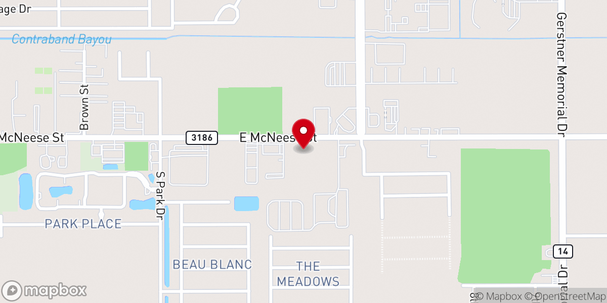 Map showing location of Bethel Presbyterian Church