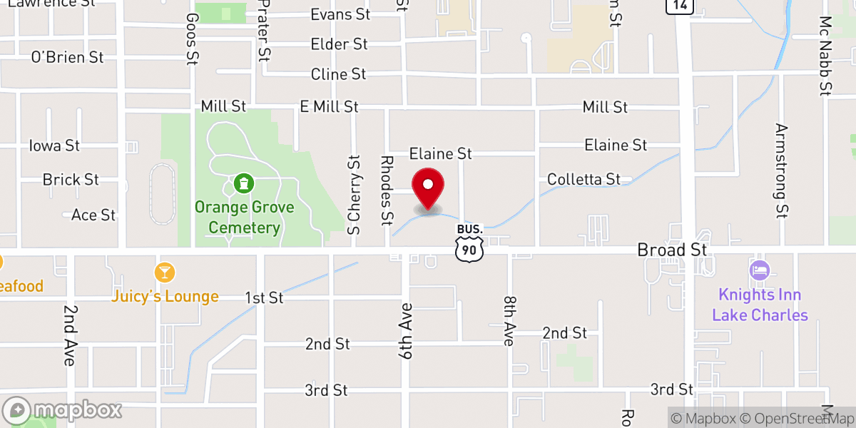 Map showing location of Bethel Metropolitian Baptist Church