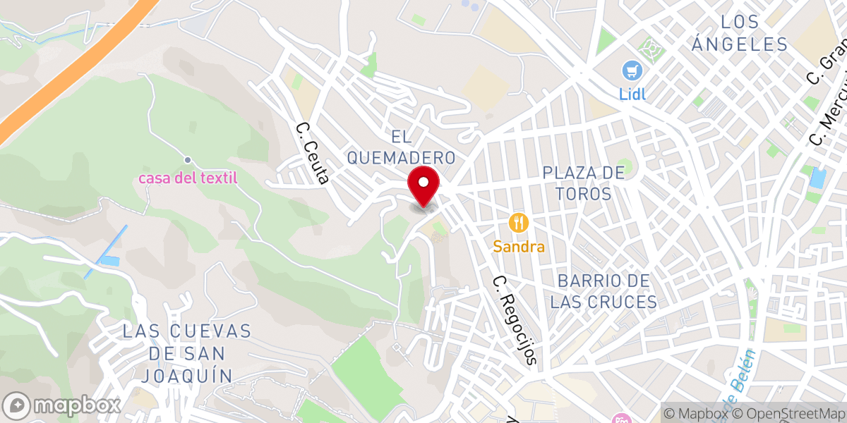 Map showing location of Virgen de la Victoria, Almería