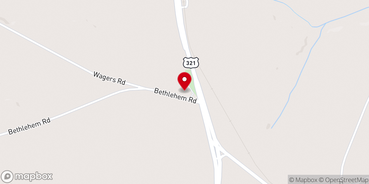 Map showing location of Mount Zion Missionary Baptist Church