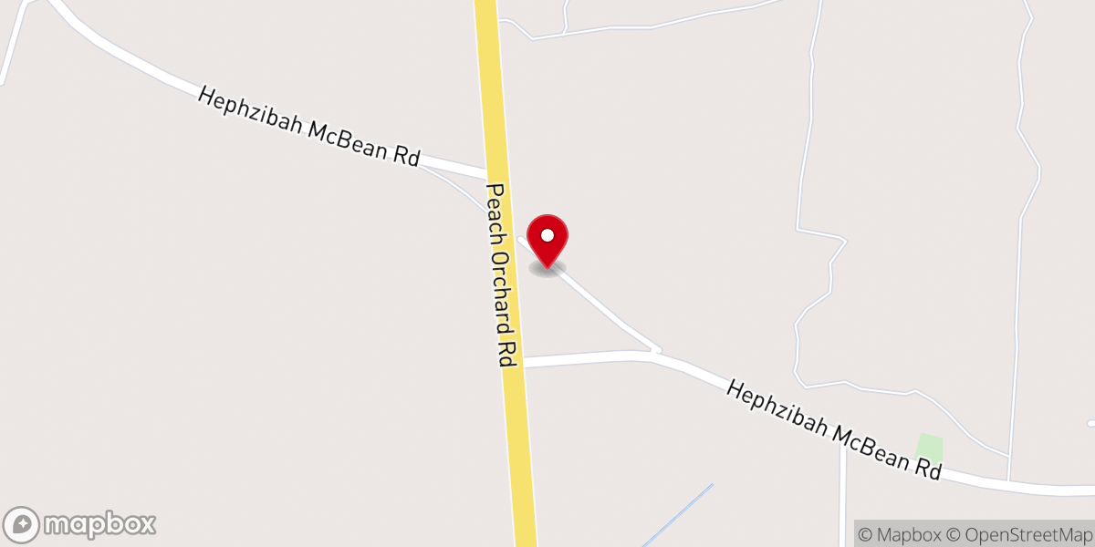 Map showing location of New Hope Church