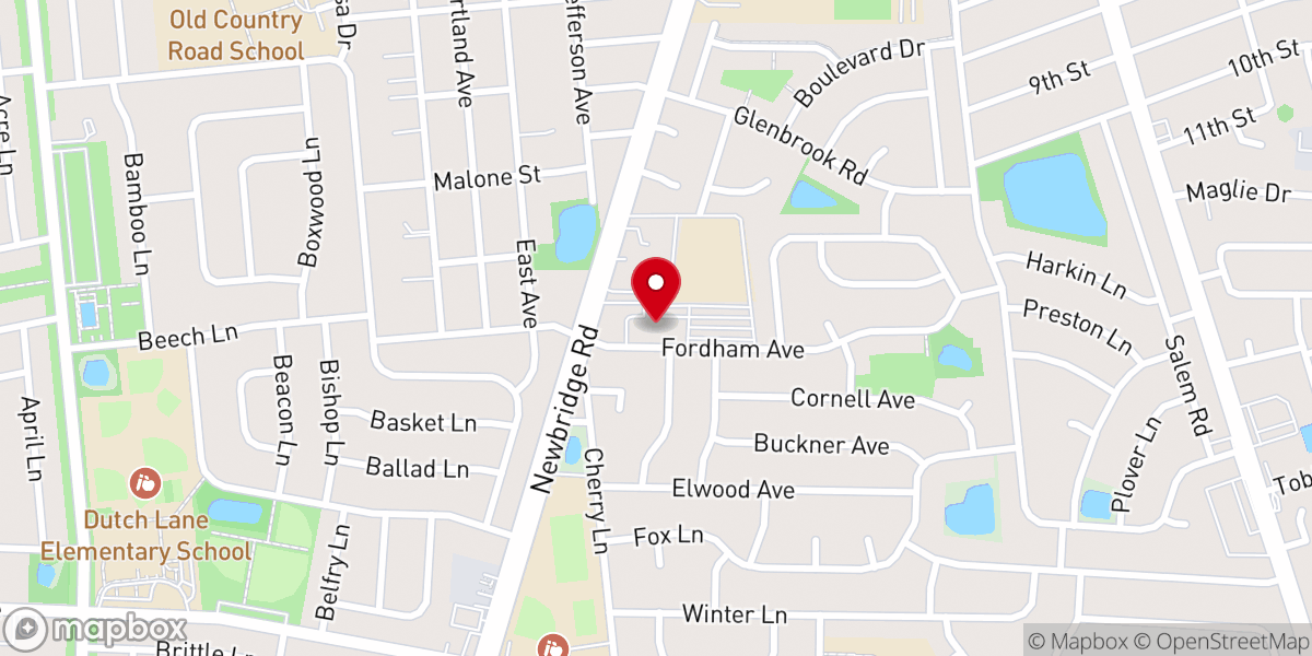 Map showing location of Holy Family Church