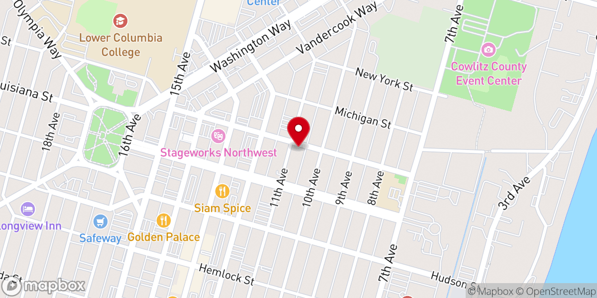 Map showing location of The Bridge Church
