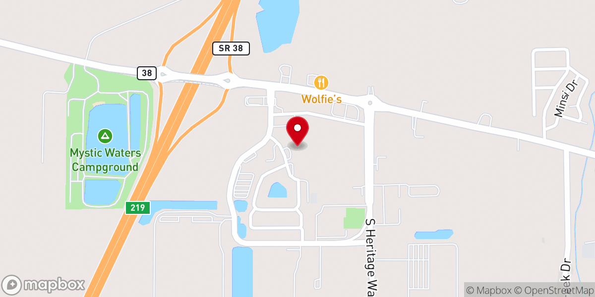 Map showing location of Northlight Baptist Church