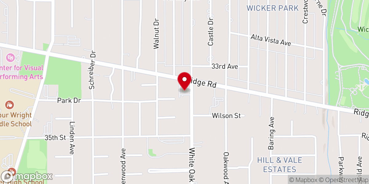 Map showing location of Saint Josaphat Ukrainian Catholic Church