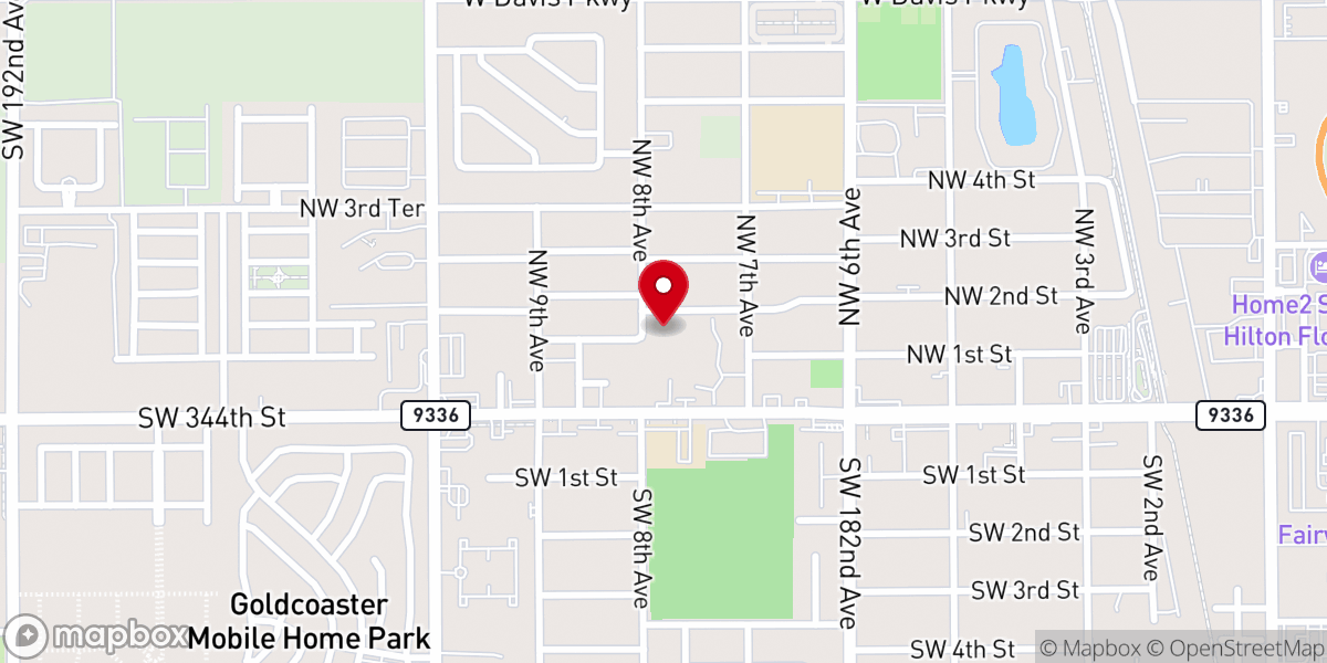 Map showing location of Mt Calvary Community Church