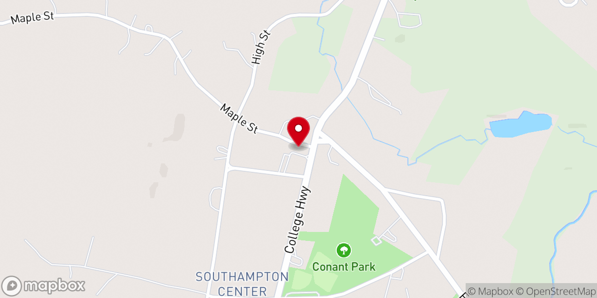 Map showing location of First Congregational Church of Southampton Community Cupboard Food Pantry