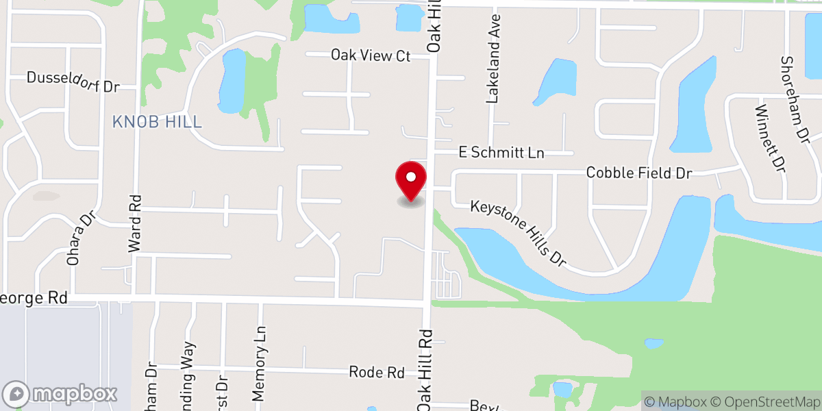 Map showing location of Centerpoint Community Church