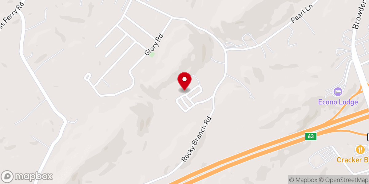 Map showing location of Bristol / Kingsport KOA Holiday