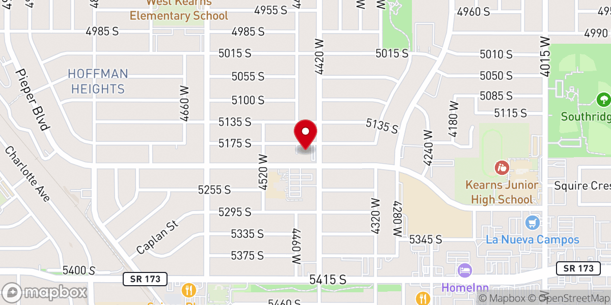 Map showing location of Primera Iglesia Bautista De Kearns