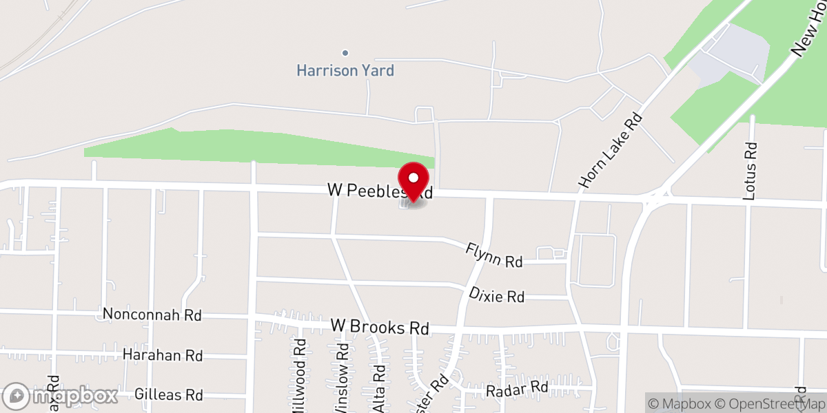Map showing location of Emmanuel Church of God in Christ
