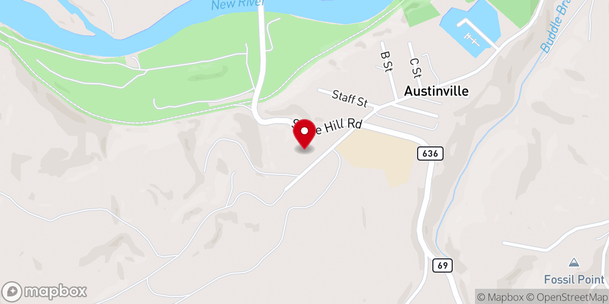 Map showing location of United in Christ church