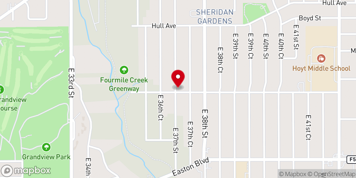 Map showing location of Jubilee Fellowship Church