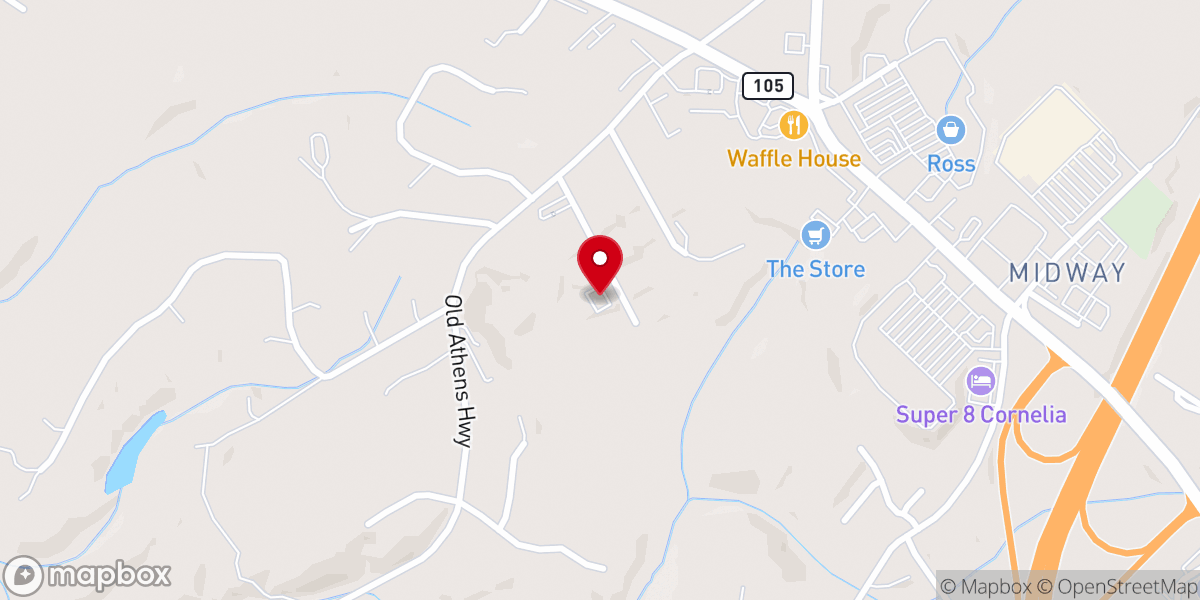 Map showing location of Iglesia de Dios Abba Padre