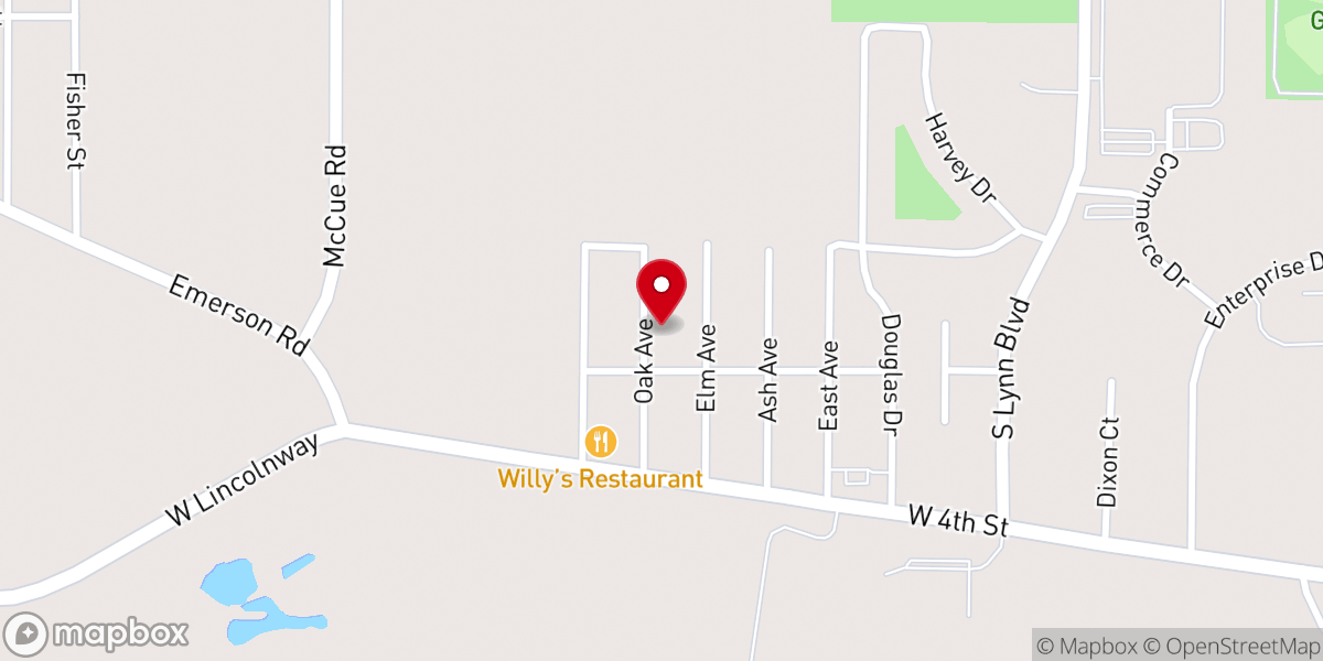 Map showing location of World Wide Christian Center