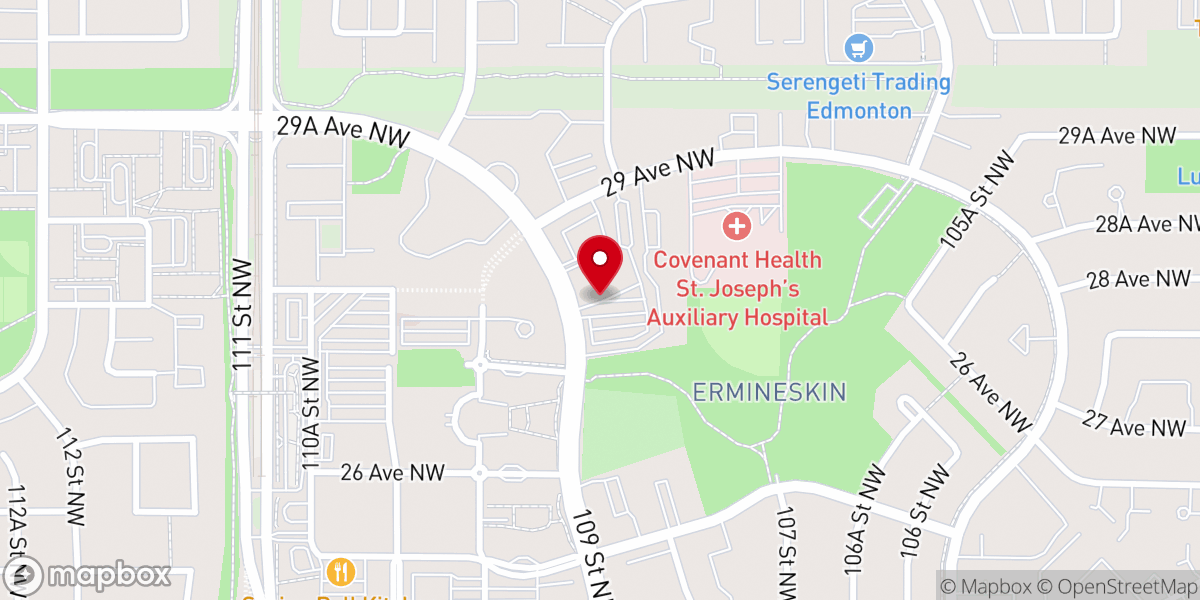 Map showing location of Southside Pentecostal Assembly
