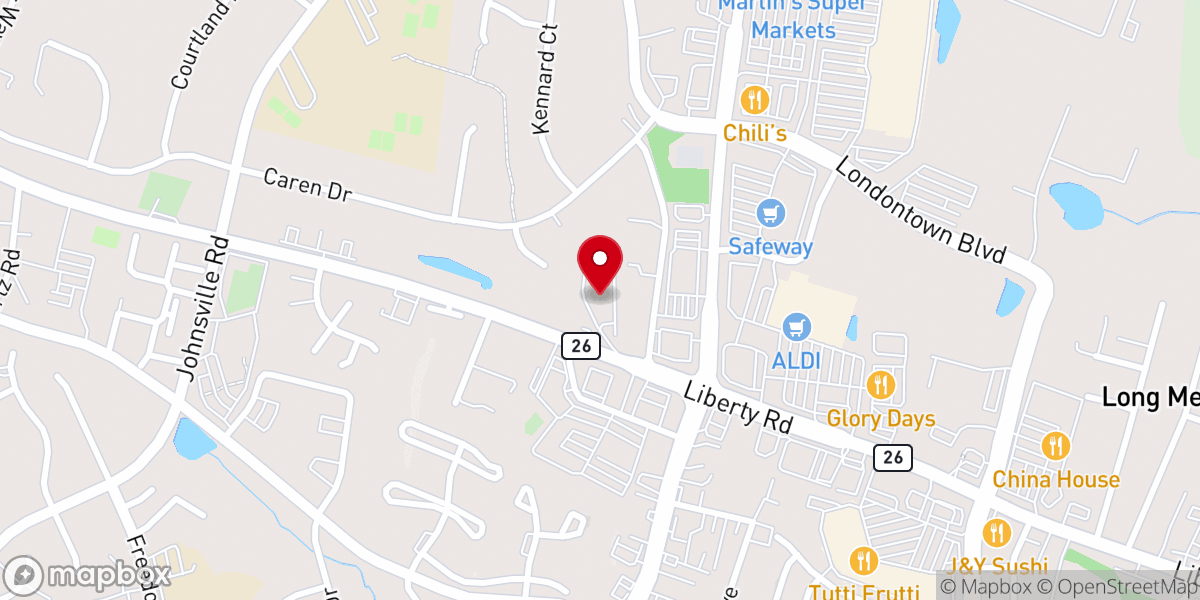 Map showing location of Elders Baptist Church