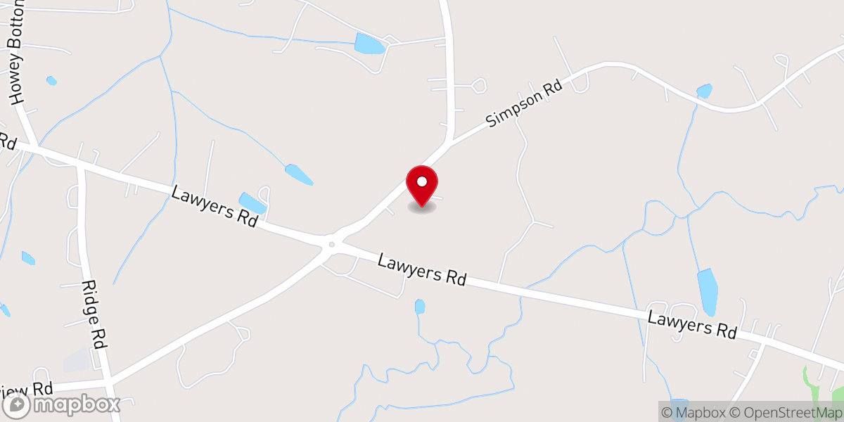 Map showing location of Union Grove United Methodist Church
