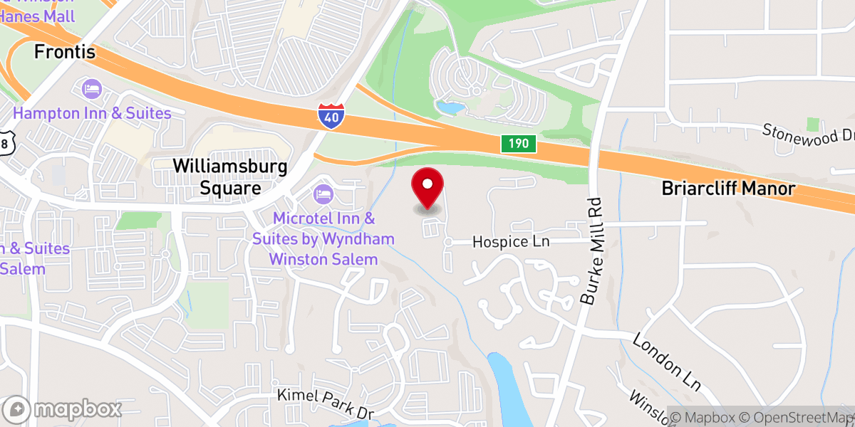 Map showing location of SECU Family House