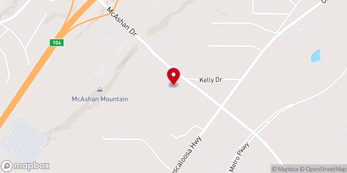 Map showing location of The Crossing Church Assemblies of God