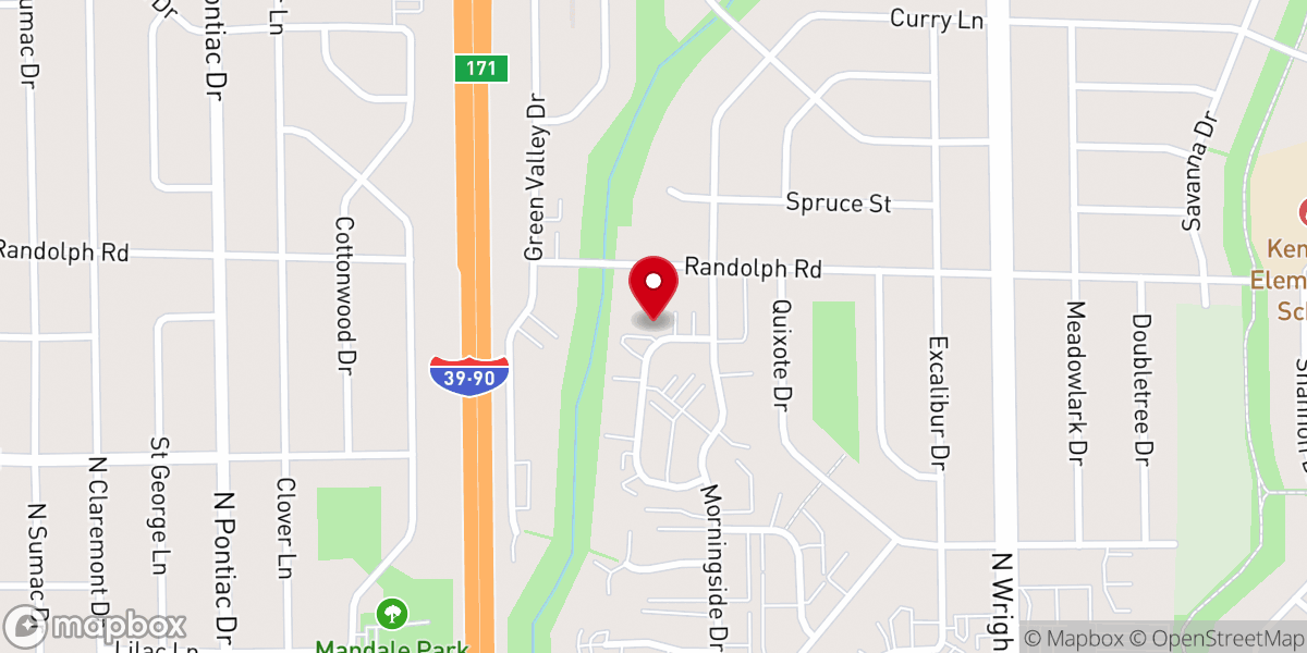 Map showing location of Old Paths Baptist Church