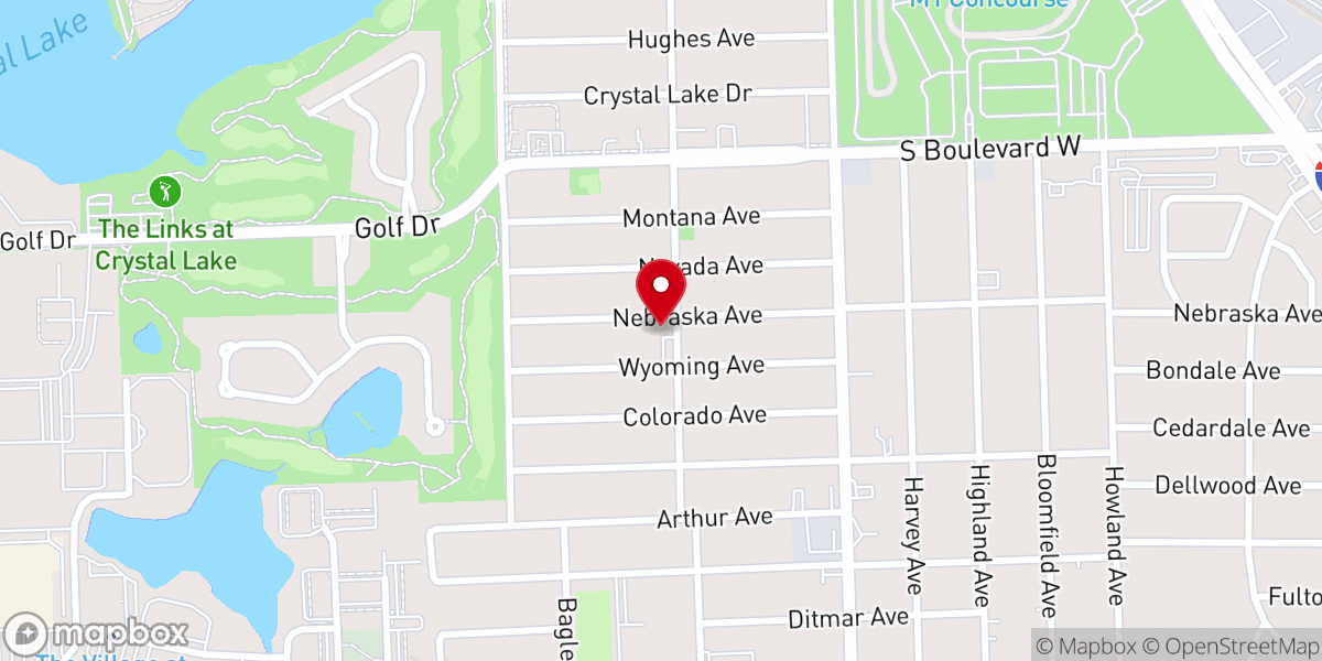 Map showing location of Southside Church of God