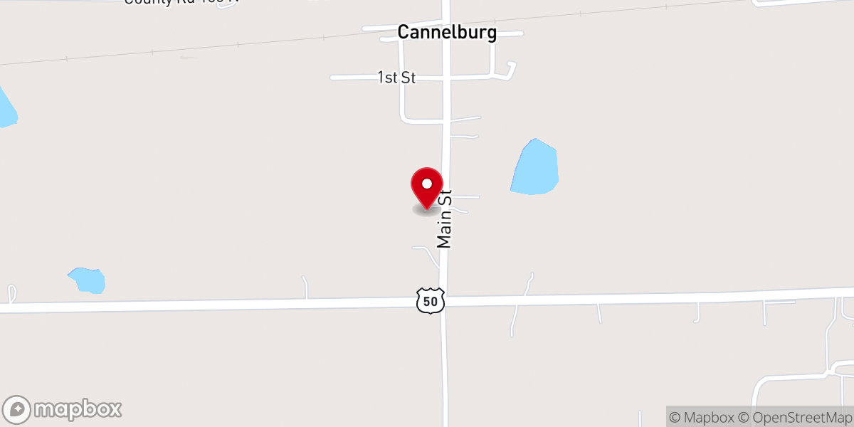 Map showing location of Berea Mennonite Church