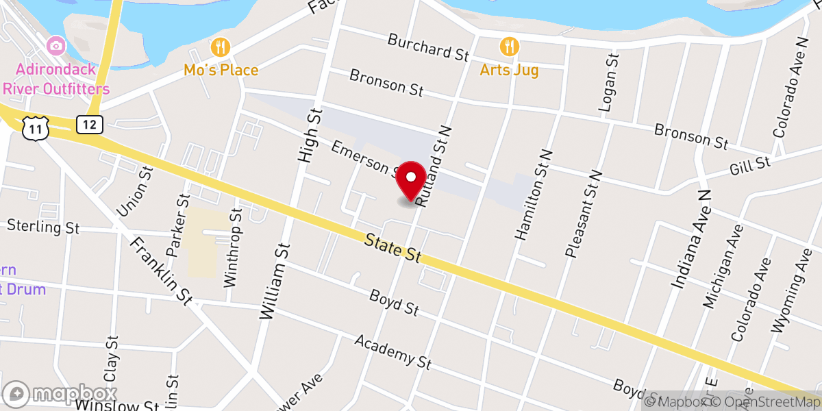 Map showing location of Saint John the Soldier Orthodox Mission