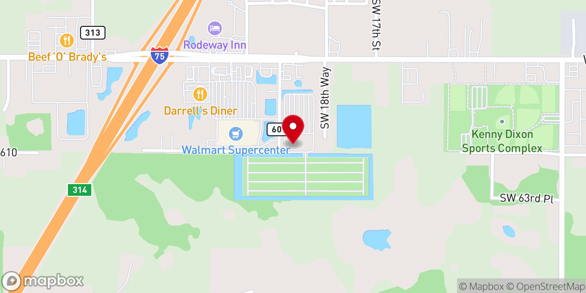 Map showing location of Blueberry Hill