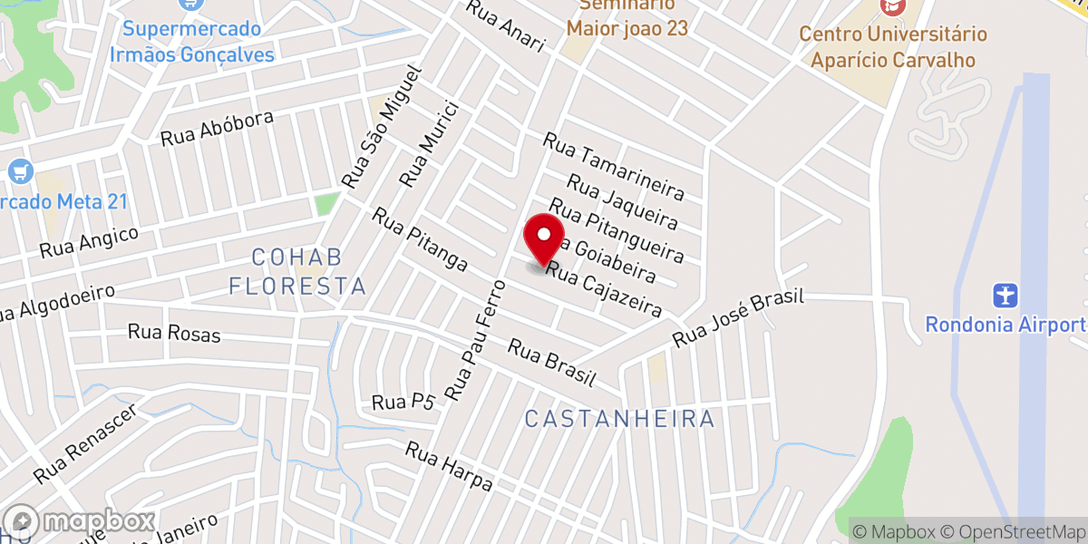 Map showing location of Igreja Pentecostal Filadélfia Do Poder De Deus