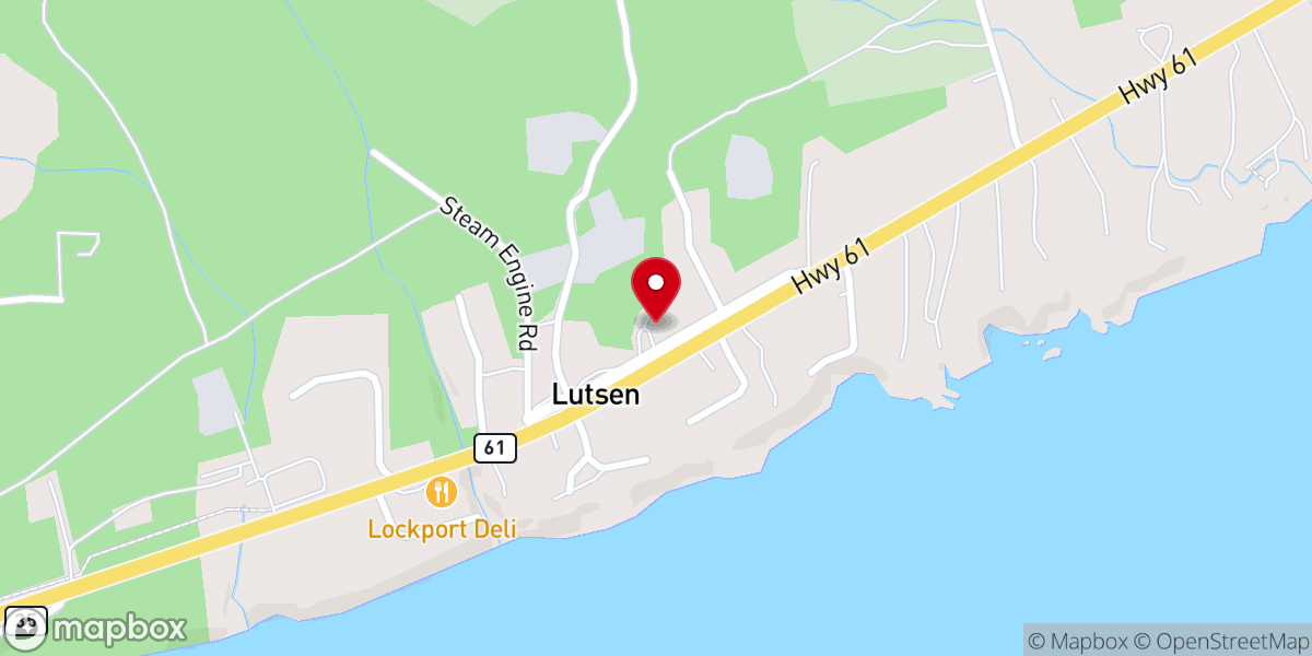 Map showing location of Lutsen Lutheran Church ELCA