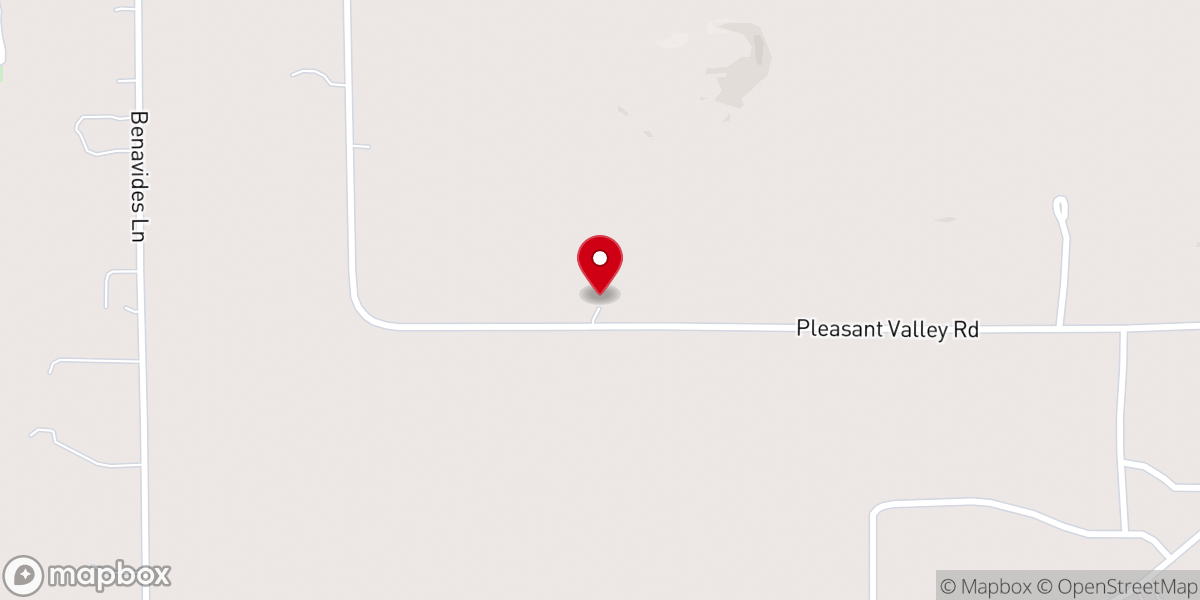Map showing location of First Baptist Church of Pleasant Valley Road