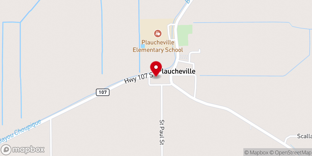 Map showing location of St. Joseph Catholic School