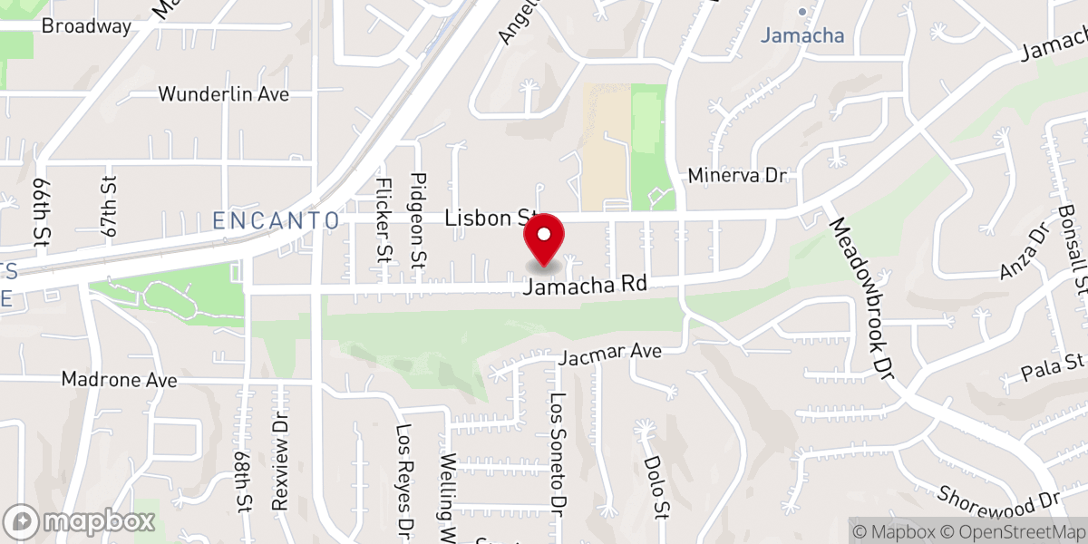 Map showing location of St Paul Baptist Church